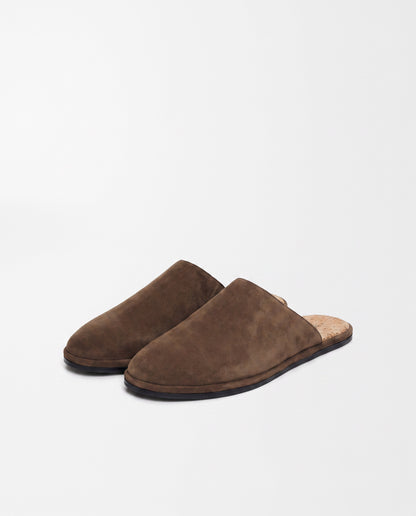 The Dume in Mocha Suede, 45Angle